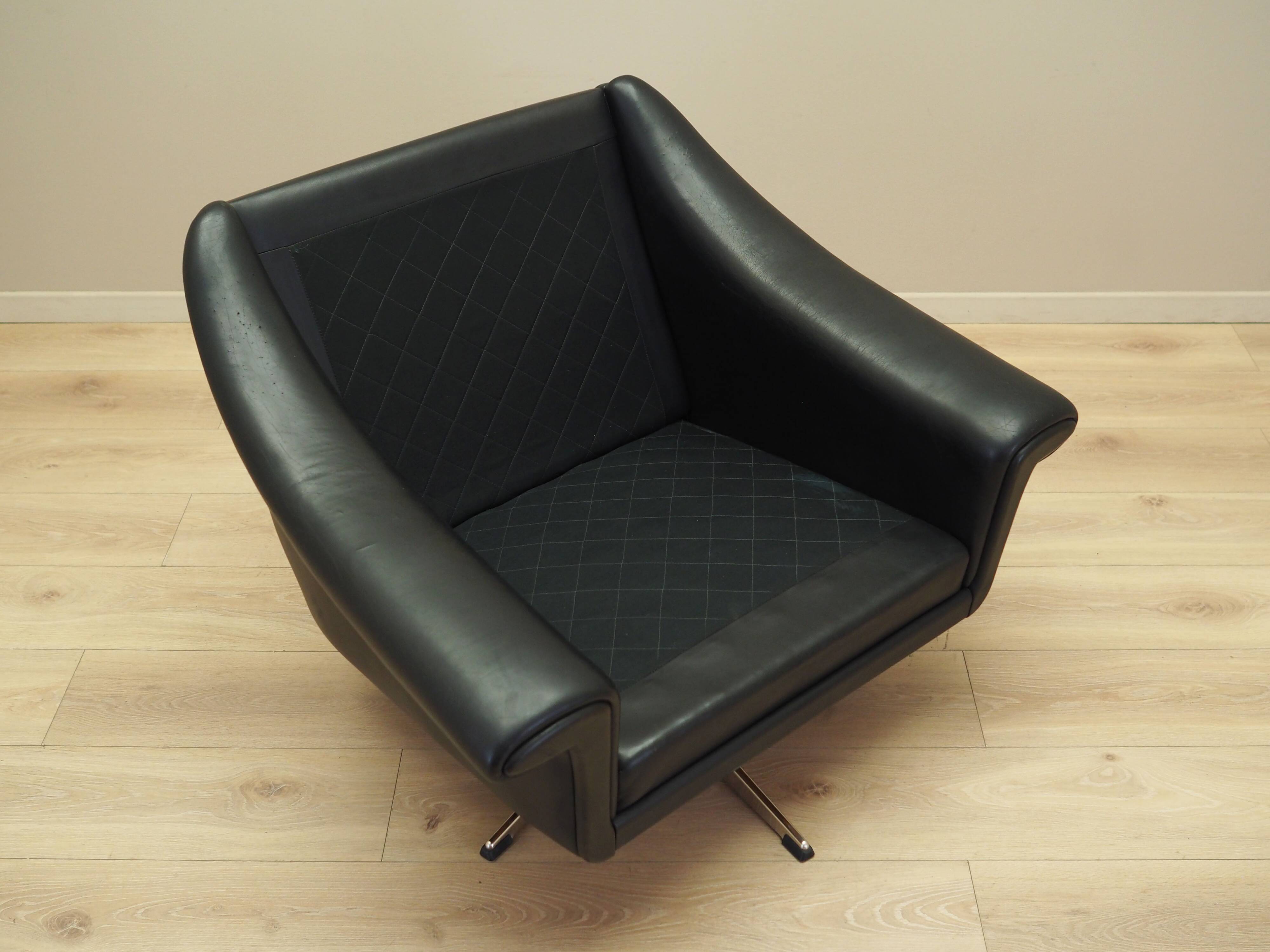 Fauteuil pivotant, design danois, années 1960, fabricant : Eran Møbler, designer :