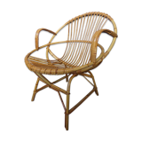 Vintage wicker basket chair