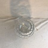 Antique crystal vase cut & polished flower design made in France