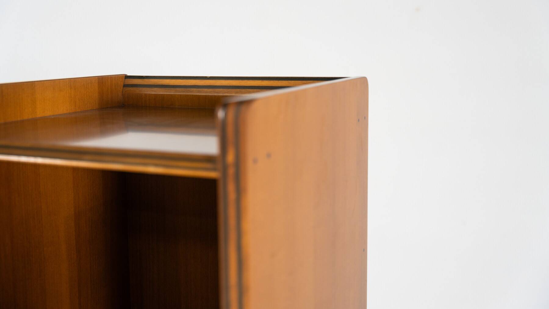 Mid-Century Modern Artona shelf by Afra & Tobia Scarpa for Maxalto, Wood and Leather, 1970s