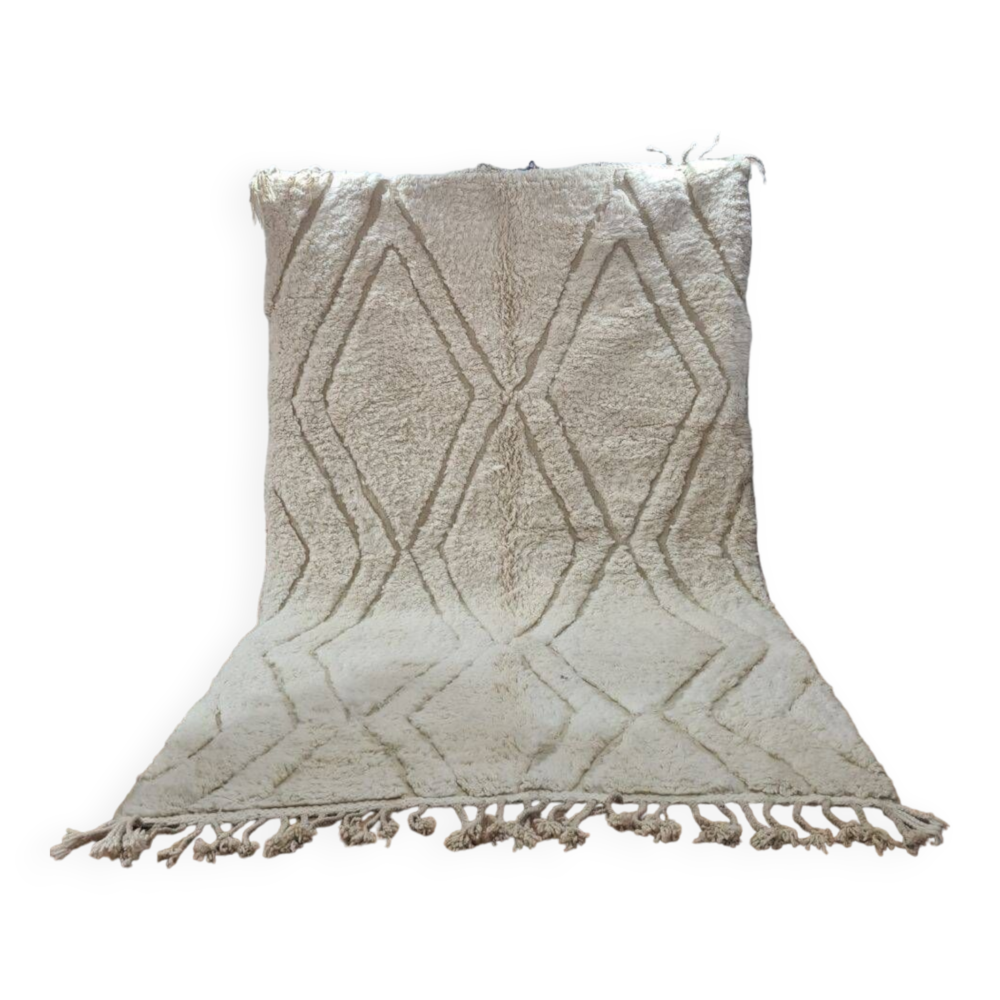 Handmade wool Berber rug 300X200 cm