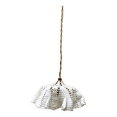 Baladeuse tissu, verre, laiton, câble 3m