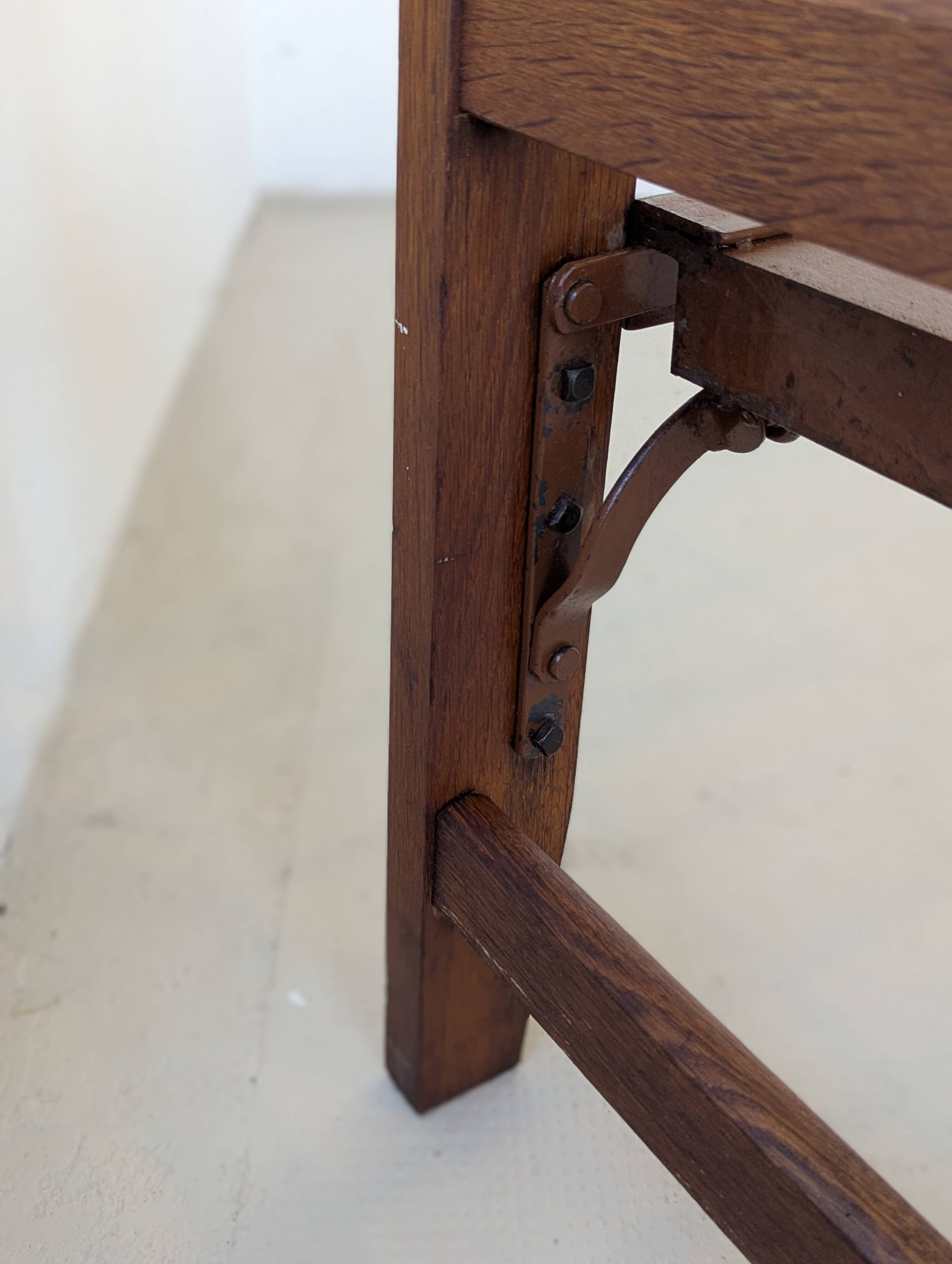 Bed, daybed, style reconstruction, in oak, 1950s.