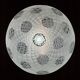 Vintage murano sphere ball pendant lamp Italy 1950s