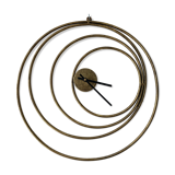 Gold spiral clock