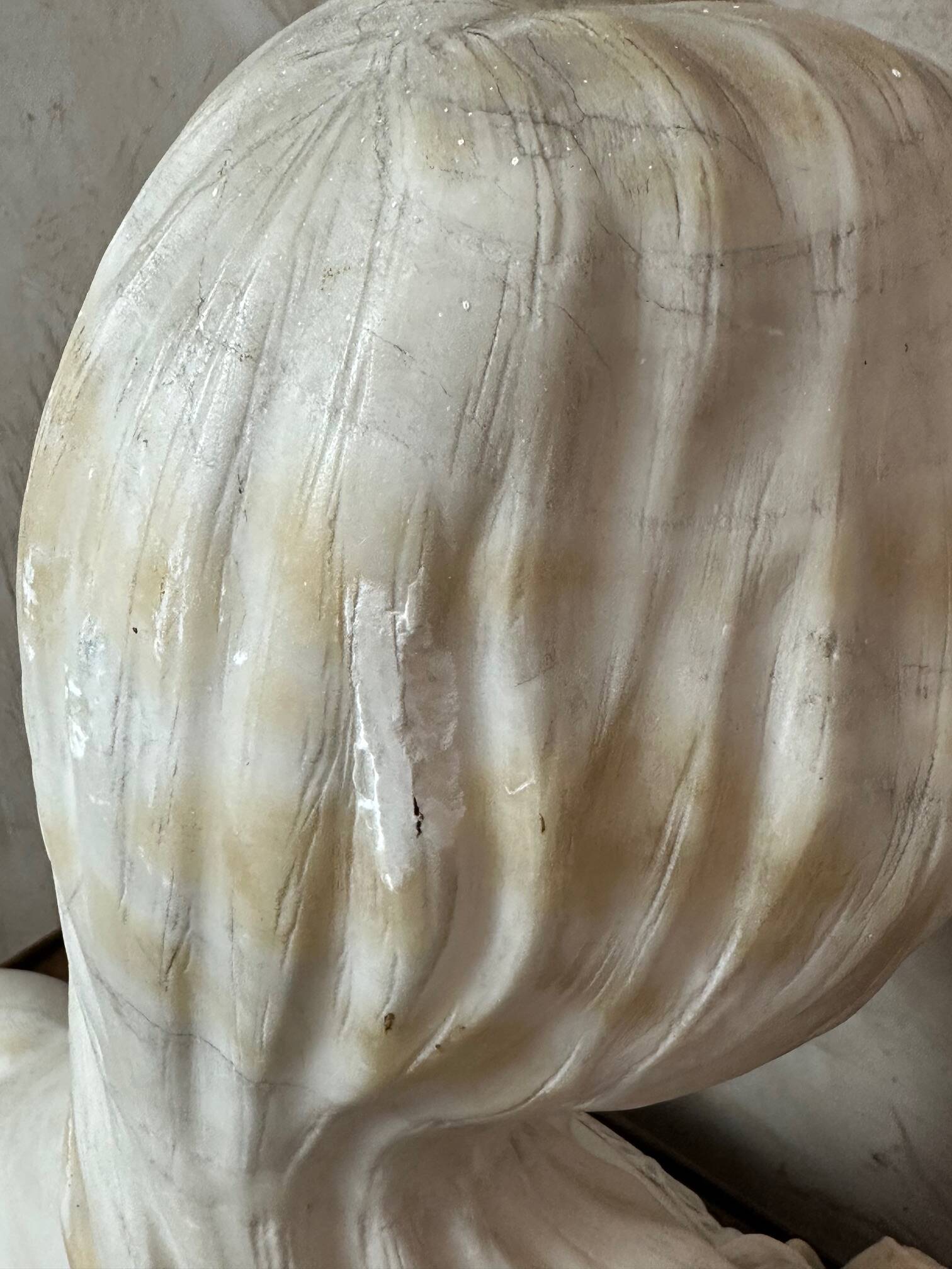 Marble bust of a woman