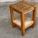 Vintage solid wood square farmhouse stool