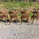 4 fauteuils Baumann en bois courbé