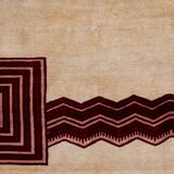 Art Deco style wool rug or tapestry. Contemporary work.
