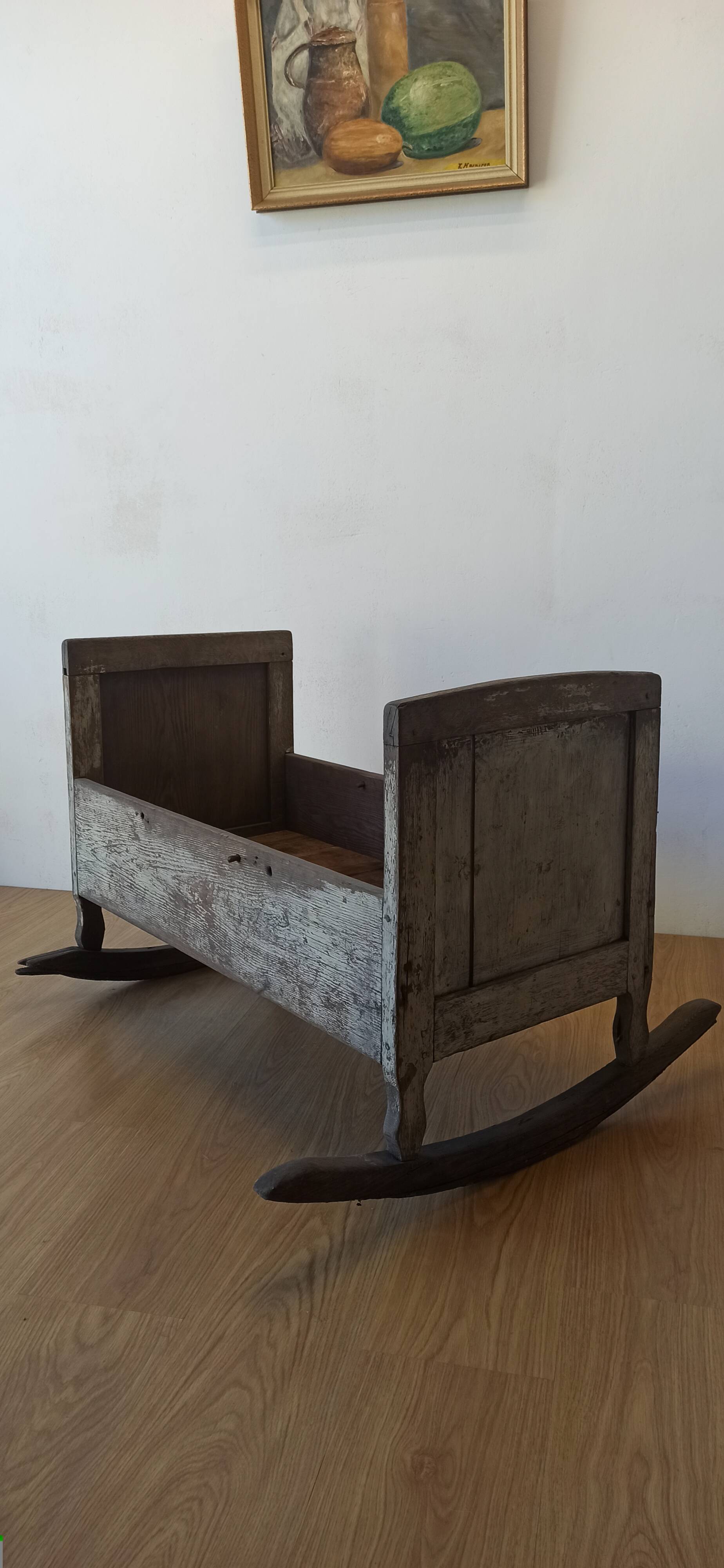 Old, antique cradle.