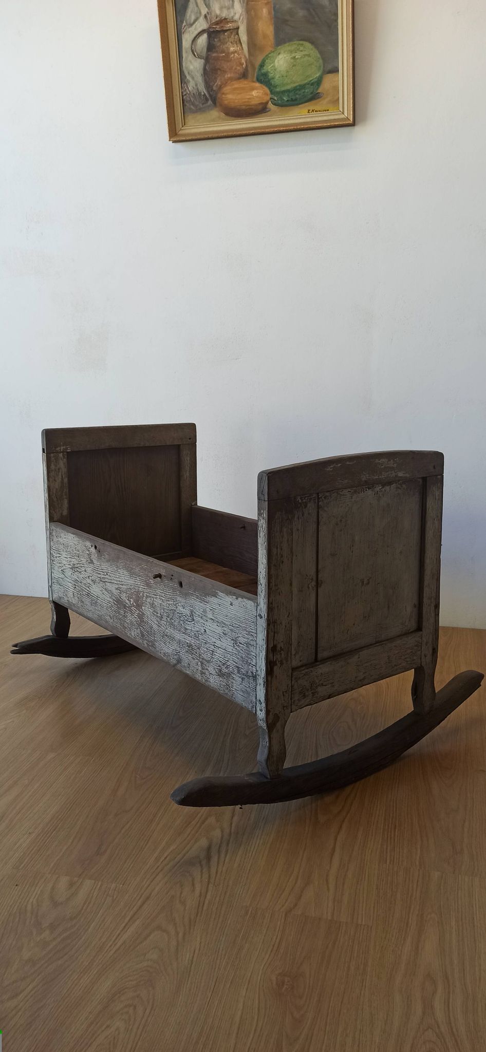 Old, antique cradle.