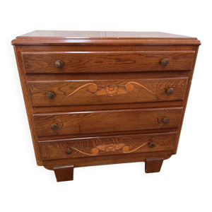 Commode chêne massif
