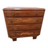 Solid oak chest of drawers