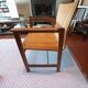 Fauteuil en chêne clair et contreplaqué moulé scandinave