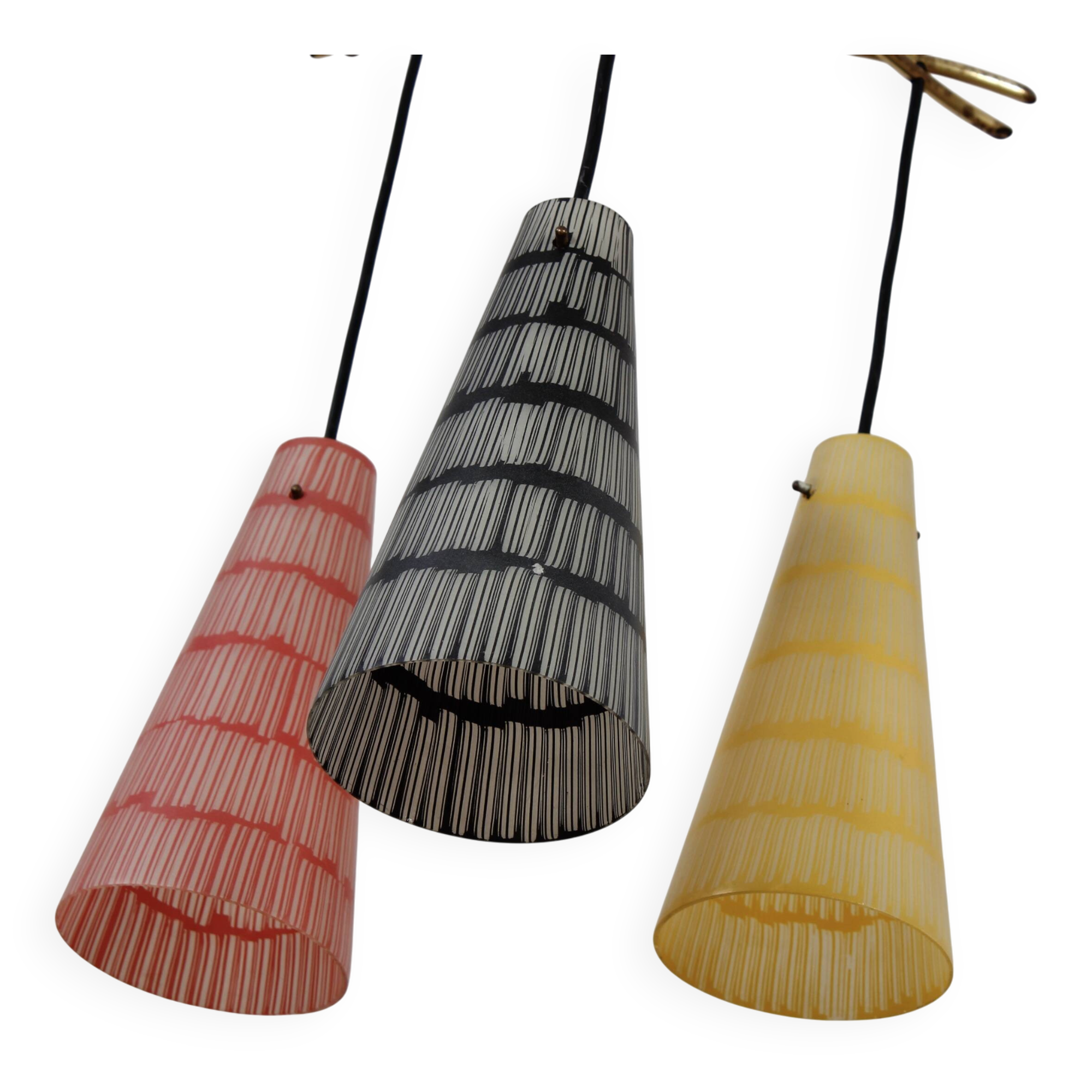 Coloured vintage ceiling lamp pendant lamp 60s 70s MCM