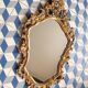 Louis XV style gilded wood mirror 45x80cm