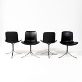 Set of 4 Pk9 chairs, Poul Kjaerholm, 1960s
