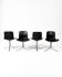 Set de 4 chaises Pk9, Poul Kjaerholm, 1960s