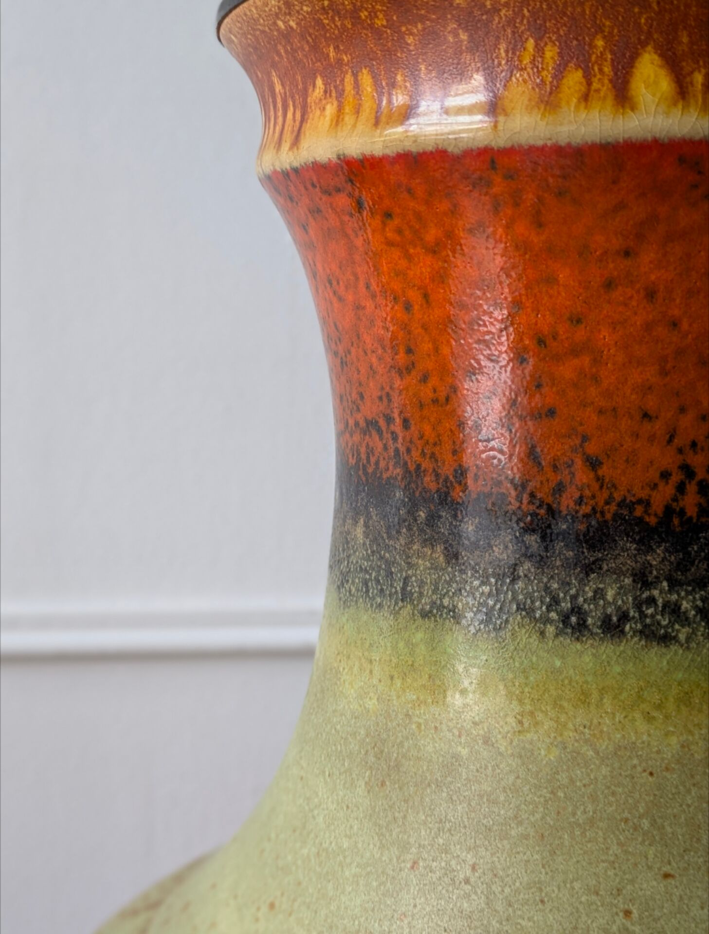 Grand pied de lampe vintage style ''fat Lava'' 70'