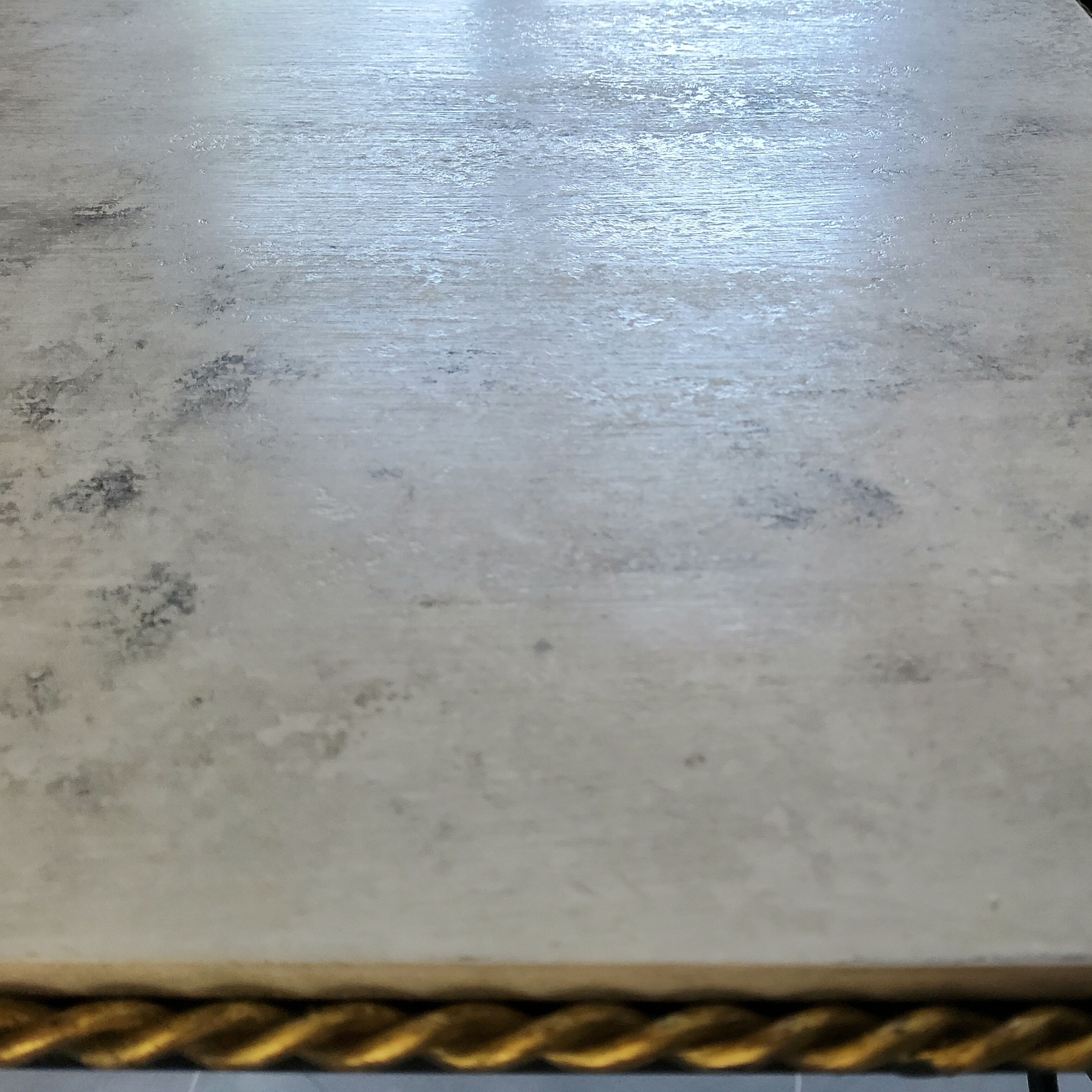 Pair of curule nesting tables