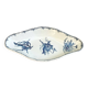Large K&G Luneville Terre de Fer earthenware dish, Sepia blue country model