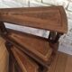 Wooden library staircase