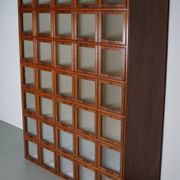 Antique Large Dutch Oak Haberdashery Shop Cabinet Folding Doors, 1920/30s