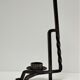 Brutalist candle holder design iron black patina 60s