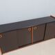 Vintage postmodern laminate and wood sideboard 1970s