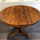 Vintage Scandinavian Baumann style extendable table in Rosewood 1970s