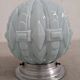 Art Deco ceiling lamp in blue opaline circa 1930