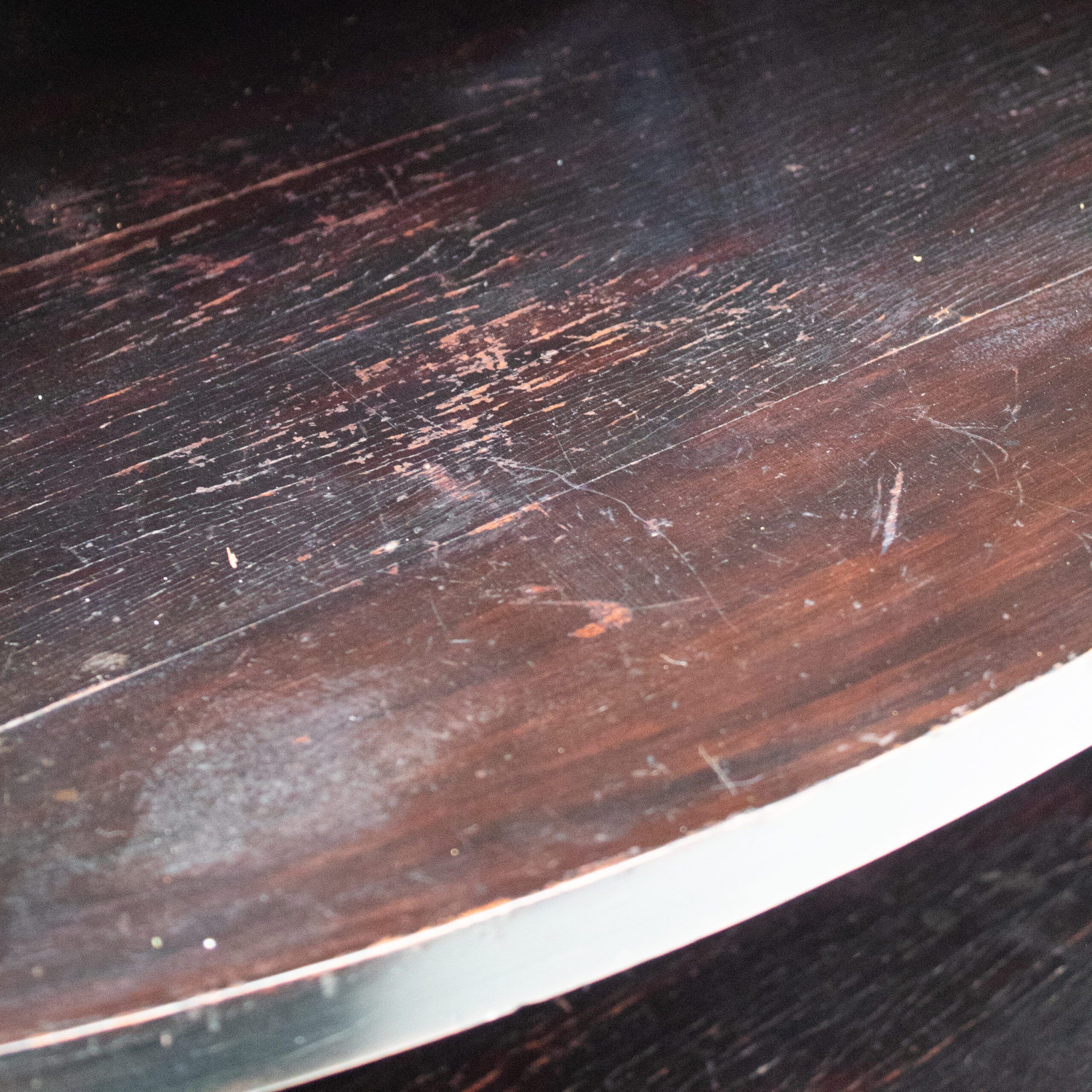 Set of Art Deco nightstands in dark wood