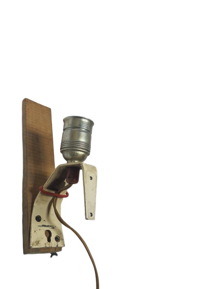 Postmodern brutalist wall lamp, Poland, 1970s
