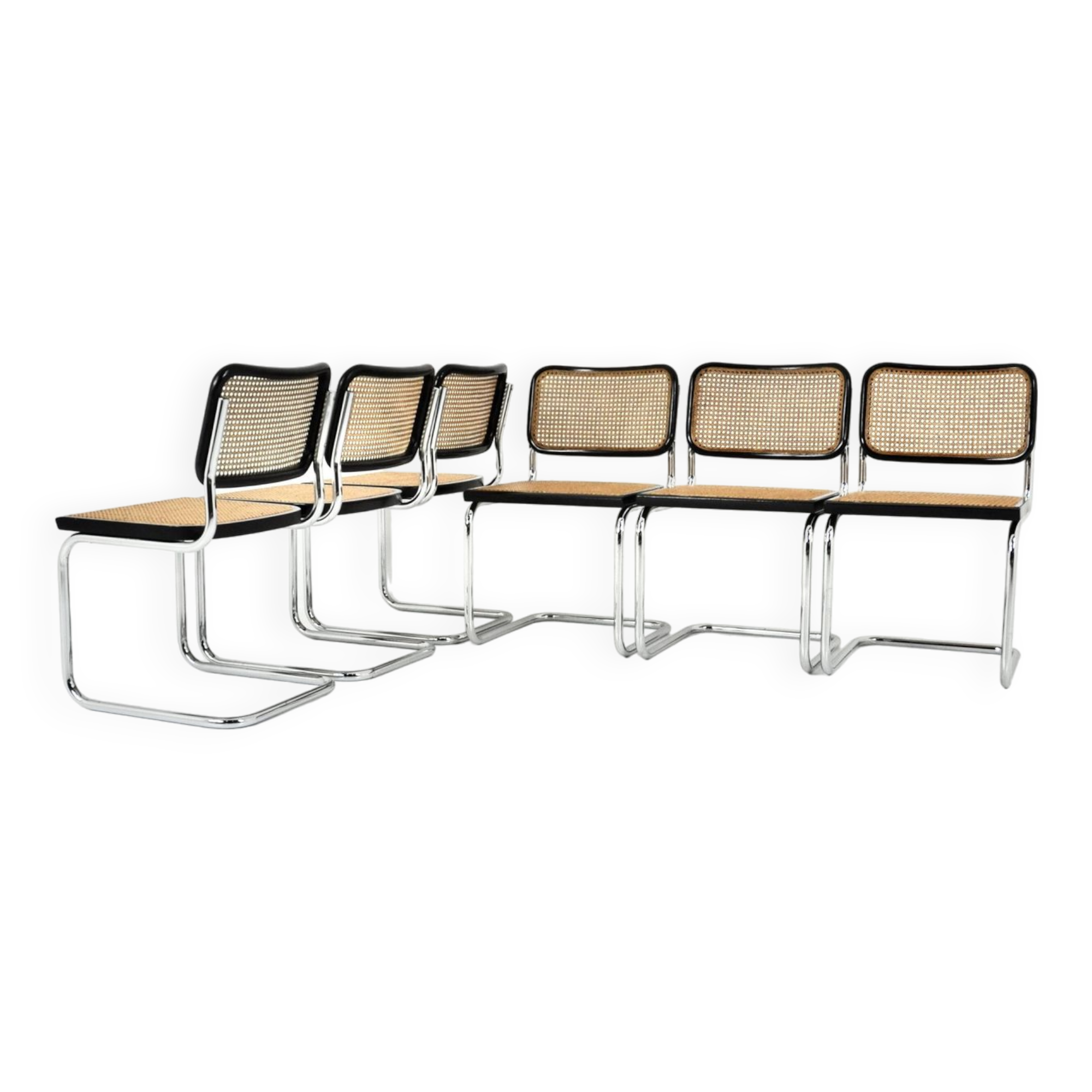 Set of 6 Style B32 Dining Room Chairs by Marcel Breuer