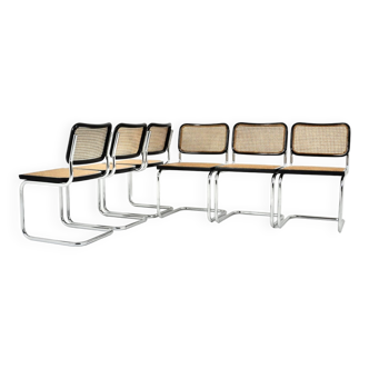 Ensemble de 6 Chaises de salle à manger Style B32 par Marcel Breuer