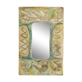 Decorative plaster mirror from the 70s