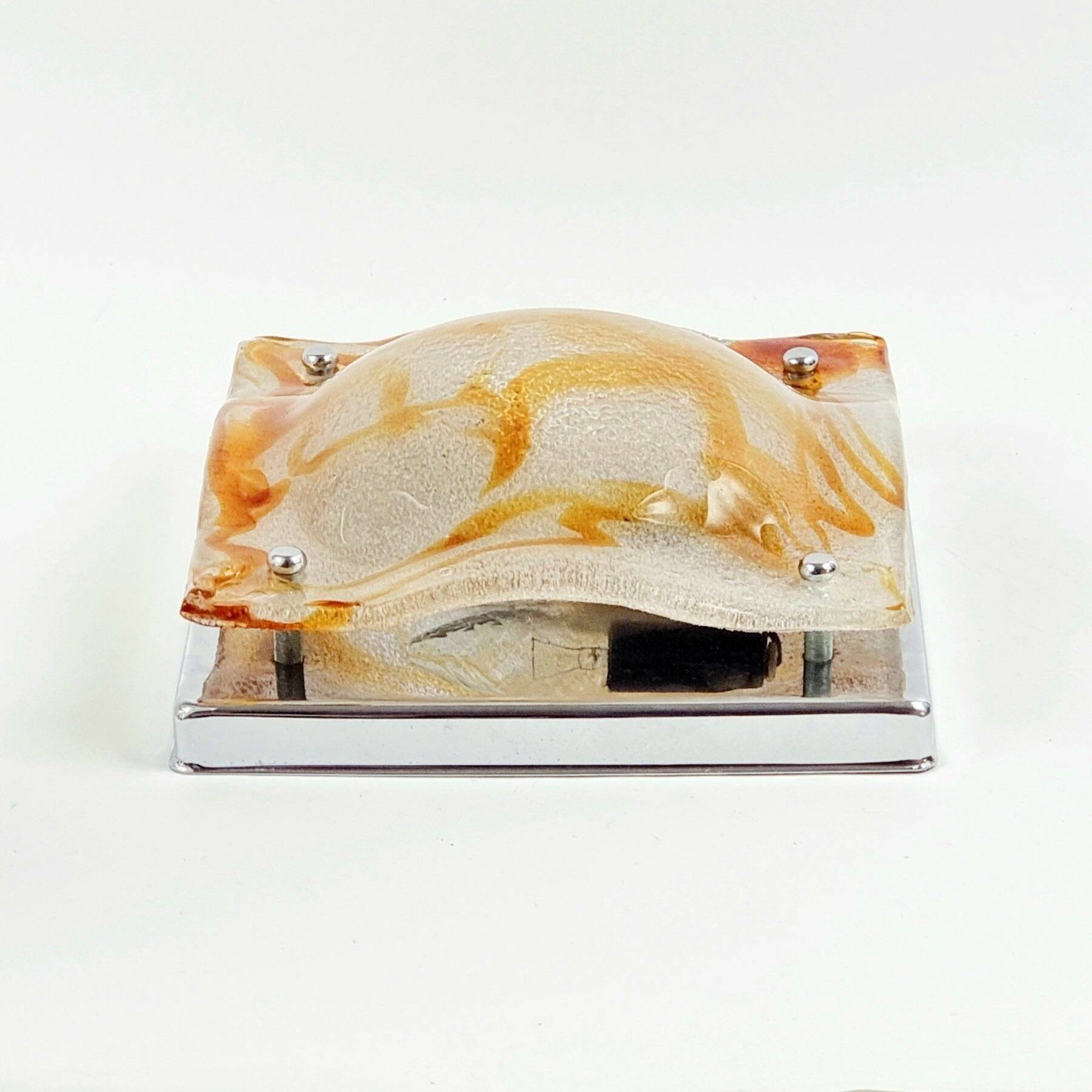Murano Glass Ceiling Light By Toni Zuccheri For Mazzega, Italy, 1970s