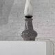 Vintage ceramic and opaline lamp