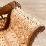Banc rotin antique