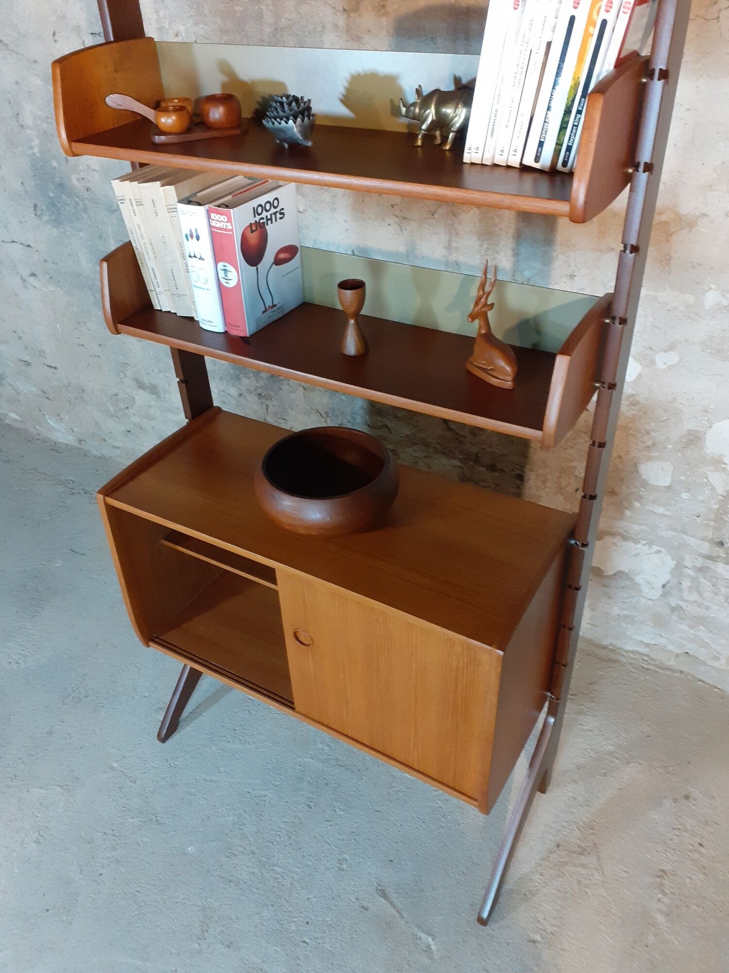 Furniture Of Storage 1 module in Teck "Ergo" by John Texmon, Mid-Century Scandinavian 1960s