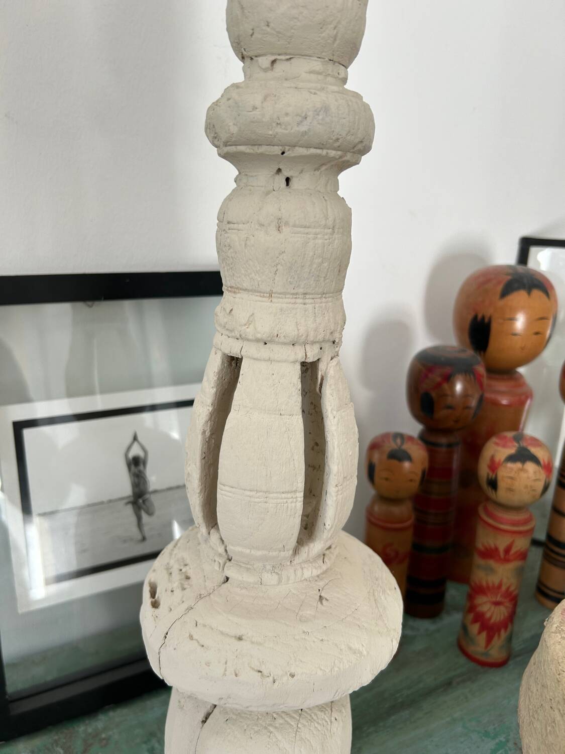 Antique large Indian candlestick
