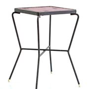 Pink vintage design 1950s Mosaic Side Table