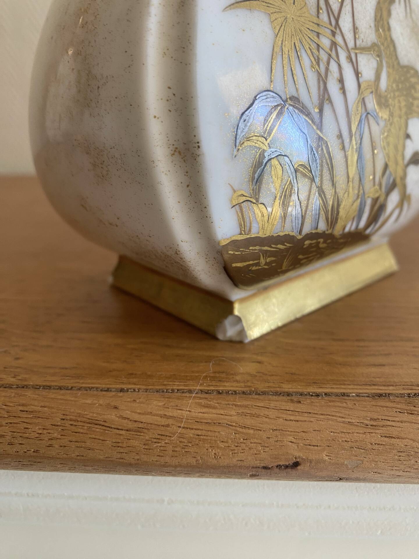 Ancient royal Worcester vase England 19th century