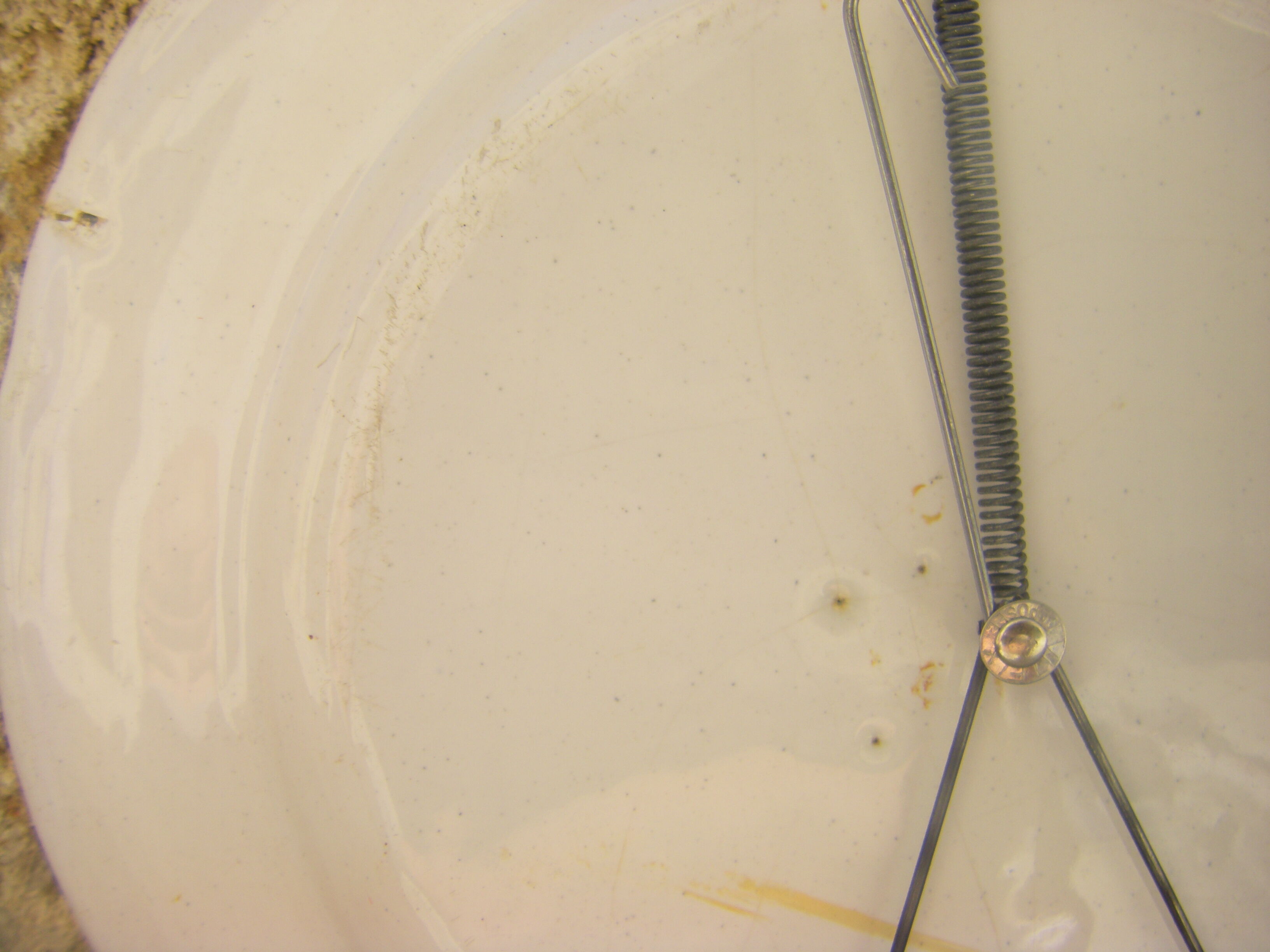 Oriental earthenware plate