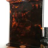 Tray in lucite tortoiseshell way circa 1970