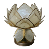 Wall lamp "flower" in mother-of-pearl and brass 60s 70s