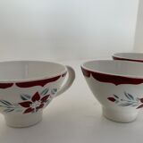 4 coffee cups old Moulin des Loups, France