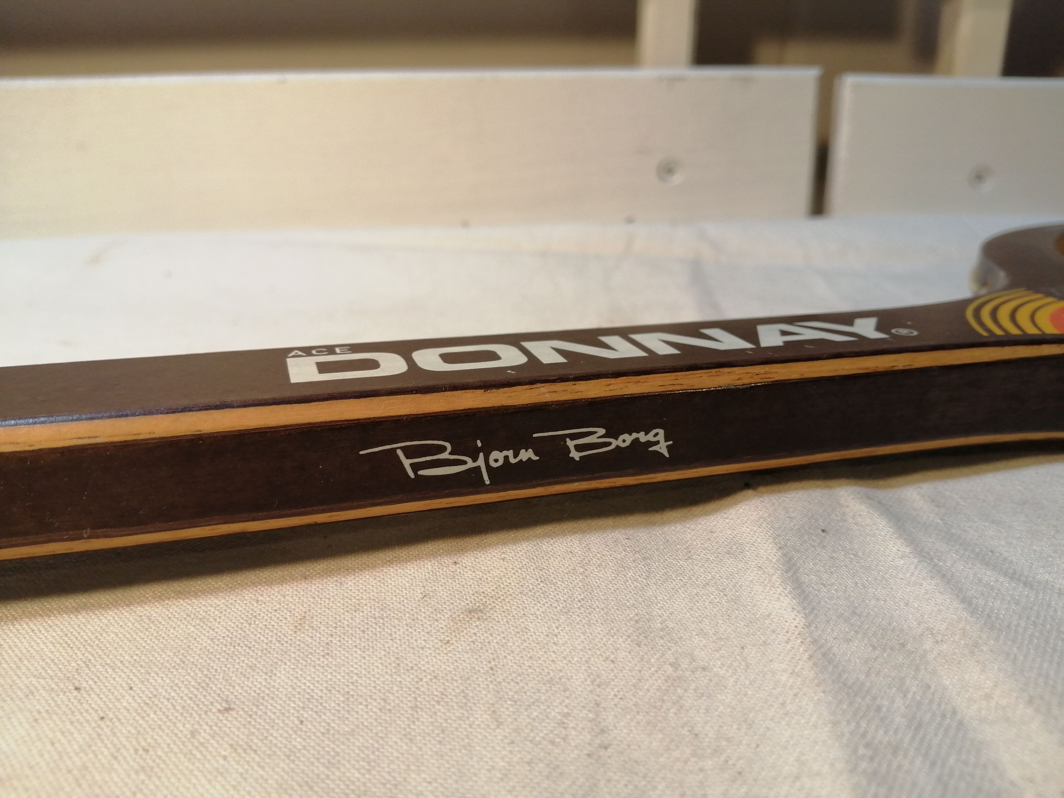 Vintage tennis racket Donnay model Bjorn Borg