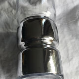 Vase verre argent