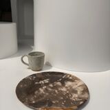 Dish in petrified wood